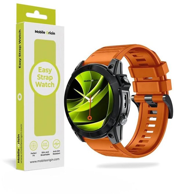 Mobile Origin Easy Strap Silicone Watch 26mm Orange