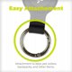 Mobile Origin AirTag KeyChain, black