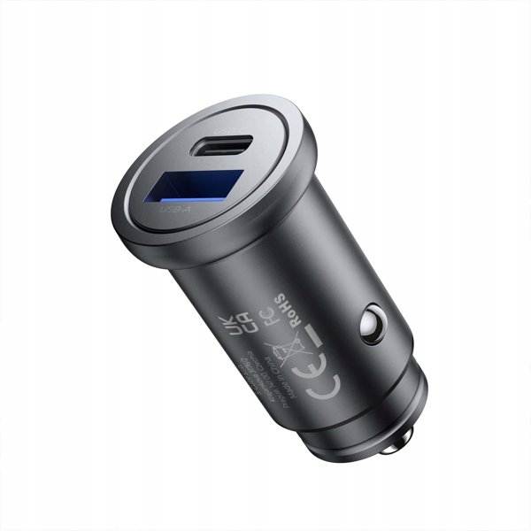 Mobile Origin CA12 Φορτιστής Αυτοκινήτου 30W - USB-C & USB-A Metal