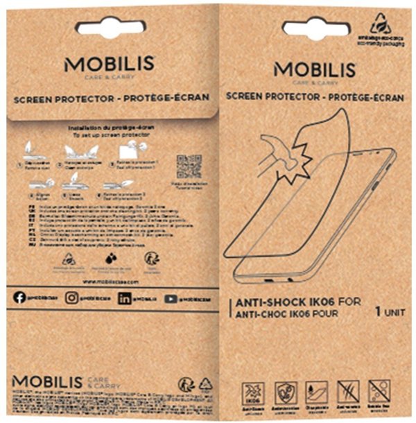 Mobilis Screen Protector Anti-Shock IK06 Clear για Zebra TC51/TC56/TC70/TC75