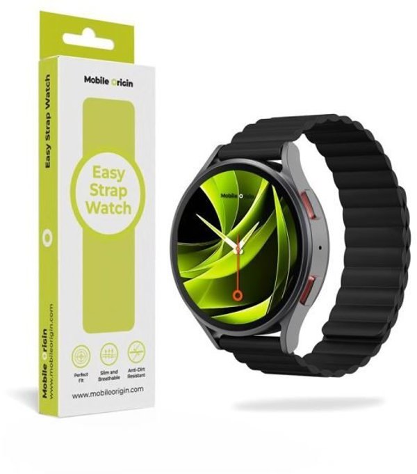Mobile Origin Easy Strap Magnetic Watch 22mm Black