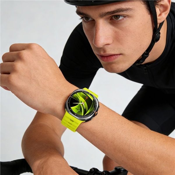 Mobile Origin Easy Strap Silicone Galaxy Watch Ultra 47mm Fluorescence Yellow