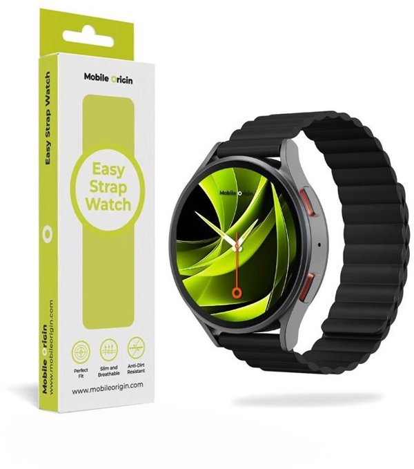 Mobile Origin Easy Strap Magnetic Watch 20mm Black