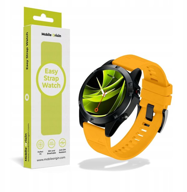 Mobile Origin Easy Strap Watch 20mm Yellow