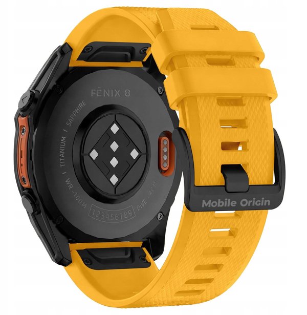 Mobile Origin Easy Strap Watch 20mm Yellow