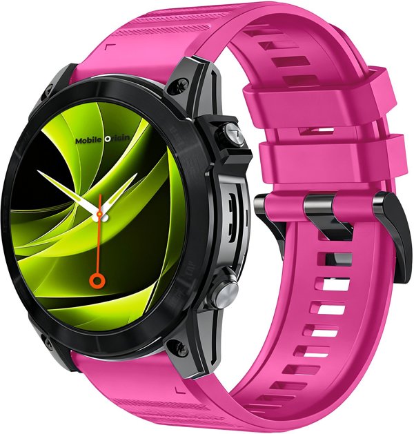 Mobile Origin Easy Strap Silicone Watch 20mm Pink