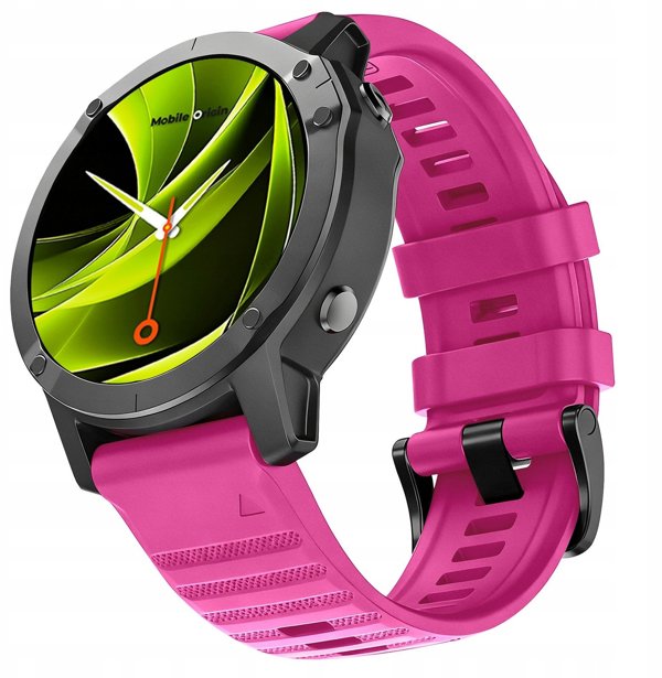 Mobile Origin Easy Strap Silicone Watch 20mm Pink