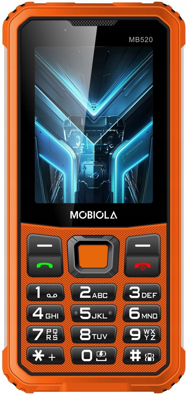 Mobiola MB520 TitanX 4G τηλέφωνο για ηλικιωμένους πορτοκαλί