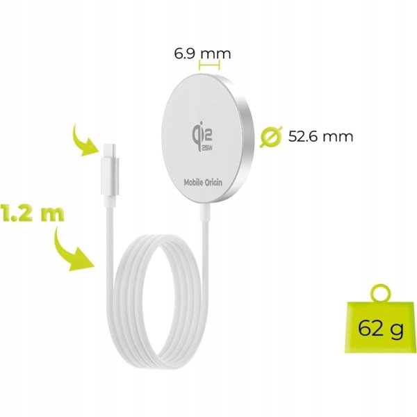 Mobile Origin Qi2 25W Magnetic Charging Pad PW29