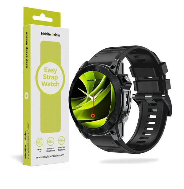 Mobile Origin Easy Strap Silicone Watch 26mm Black