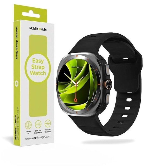 Mobile Origin Easy Strap Silicone Galaxy Watch Ultra 47mm Black