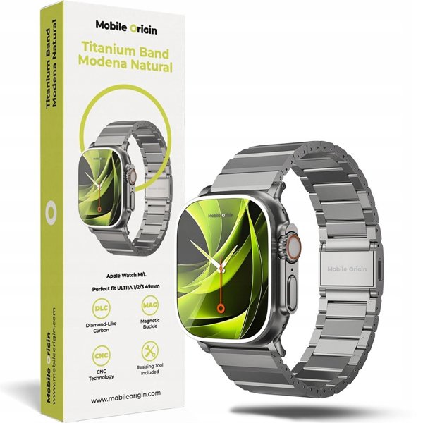 Mobile Origin Titanium Band Modena, natural  - Apple Watch Ultra 49mm