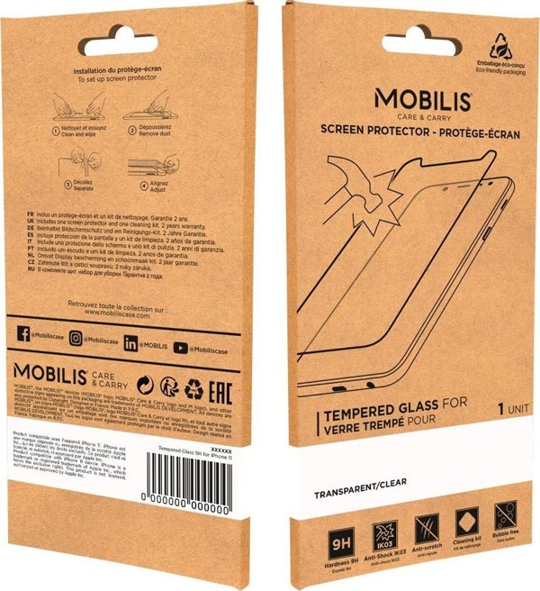 Mobilis Προστατευτικό Οθόνης Tempered Glass 9H για Samsung Galaxy XCover Pro - Διαφανές