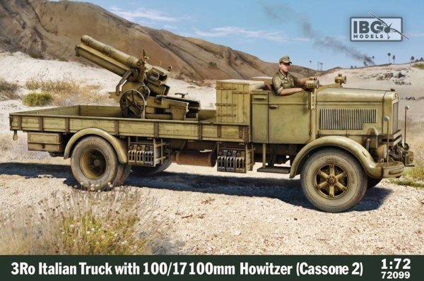 Πλαστικό μοντέλο 3Ro Italian Truck with 100/17 100mm Howitzer 1/72 Ibg 14440790 5907747903364