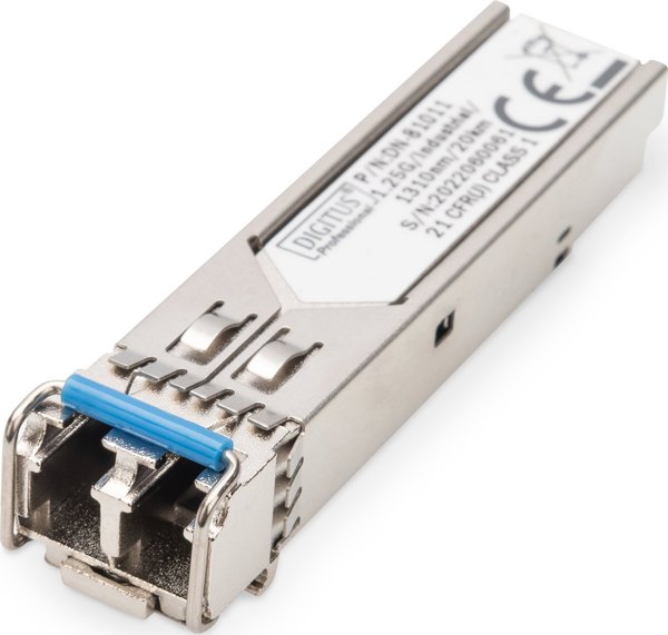 Digitus Μονάδα SFP 1.25Gbps, 1000Base-LX, 1310nm, Single-Mode, LC Διπλής Οπτικής, 20km, Συμβατή με Cisco/TP-Link