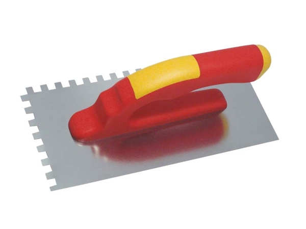 Modeco Paca nierdzewna zebata uchwyt plastikowy 280x130x8mm MN-73-278