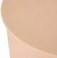 ModernHome Palmoba Μεταλλικό Πλαϊνό Βοηθητικό Τραπεζάκι, Μπεζ, 31 cm