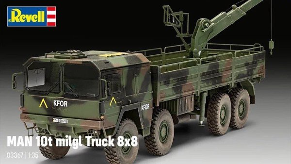 Πλαστικό Μοντέλο Φορτηγού Man 10T Milgl 8x8 1/35