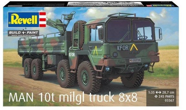 Πλαστικό Μοντέλο Φορτηγού Man 10T Milgl 8x8 1/35