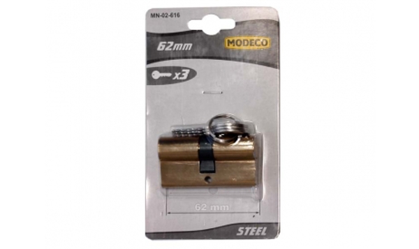 Modeco Επιστόμιο κλειδαριάς 62mm 3 κλειδιά 12τμχ