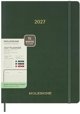 Moleskine Kalendarz tygodniowy wertykalny MOLESKINE 2027, 13M, XXL, 23,5x38cm, miękka oprawa, myrtle green