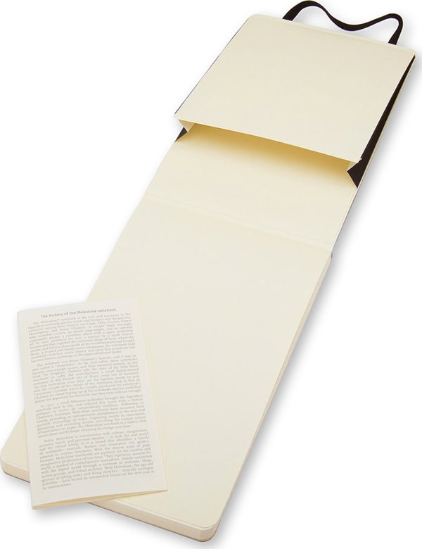 Moleskine Reporter Notebook P, 9x14cm, Με Γραμμές, Μαλακό Εξώφυλλο, Μαύρο