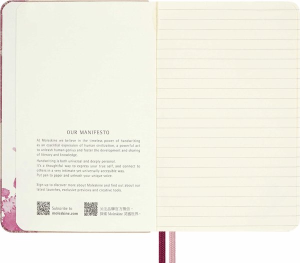 Moleskine Notes MOLESKINE 2026 Sakura, P, 9x14cm, w linie
