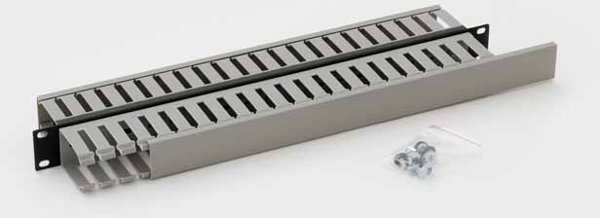 Molex PN TRITON 19" Πάνελ Ισορροπίας 1U Διπλής Όψης Γκρι Πλαστική Λωρίδα