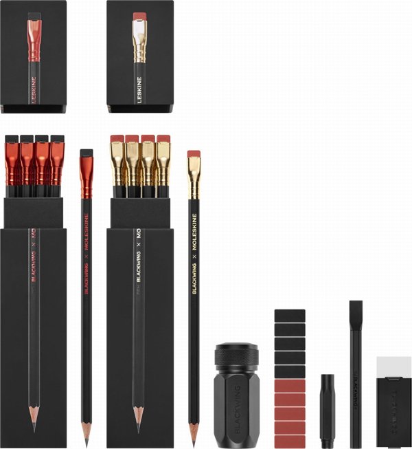 Moleskine Blackwing X Moleskine Σετ Γραφής, Περιορισμένη Έκδοση, Μαύρο