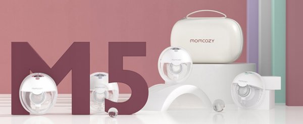Momcozy MOMCOZY ΔΙΠΛΗ ΦΟΡΗΤΗ ΑΣΥΡΜΑΤΗ ΑΝΤΛΙΑ ΓΑΛΑΚΤΟΣ M5