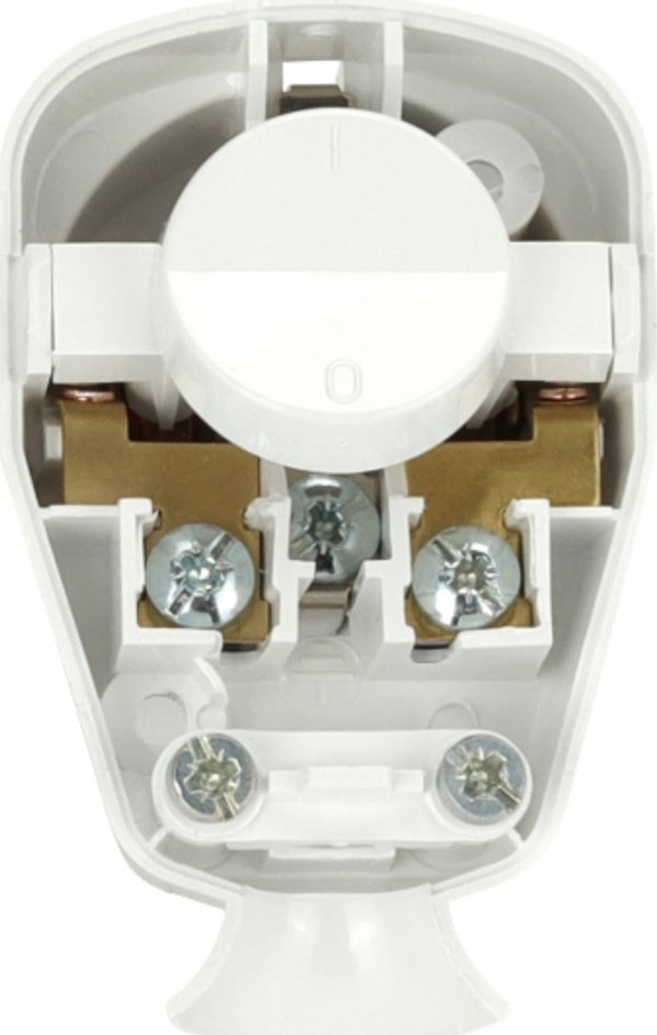 Montis Γωνιακό Βύσμα με Διακόπτη WT-16U/ΛΚ 16A με Γείωση, Λευκό
