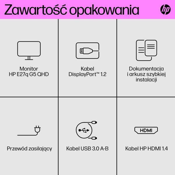Οθόνη HP E27q G5 (6N6F2AA#ABB)