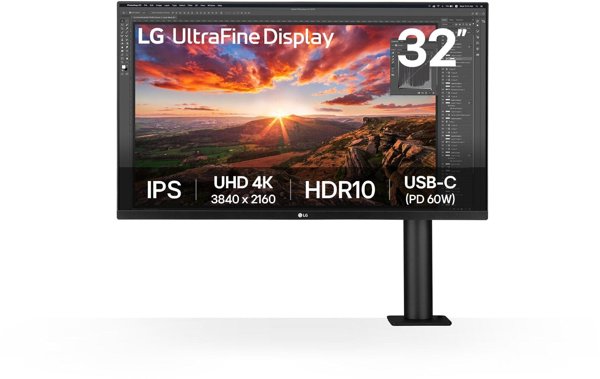 LG 32UN880K-B Οθόνη LCD 32" IPS 4K UHD Ergonomic Monitor με Βάση Ergo