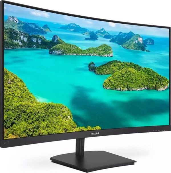 Philips 241E1SC/00 Οθόνη 24" Curved VA Full HD - Μαύρο