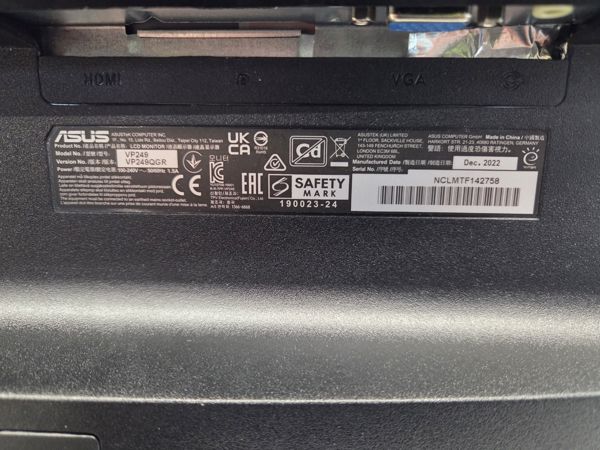 Monitor Asus Monitor Asus VP249QGR (90LM03L0-B03170) [outlet]