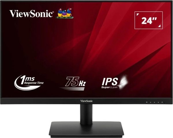 ViewSonic VA240-H-2 24" Full HD Monitor, 100Hz, 1ms, HDMI/VGA, Μαύρο