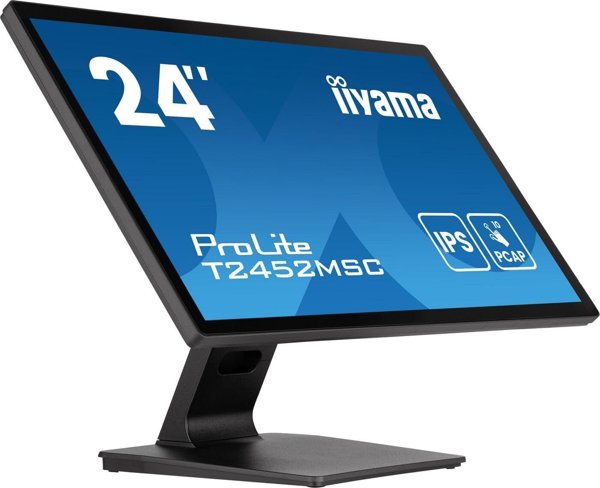 iiyama T2452MSC-B2AG Οθόνη Αφής 24" Full HD IPS, 120Hz, Anti-Glare, με HDMI, DisplayPort, USB Hub και Ηχεία