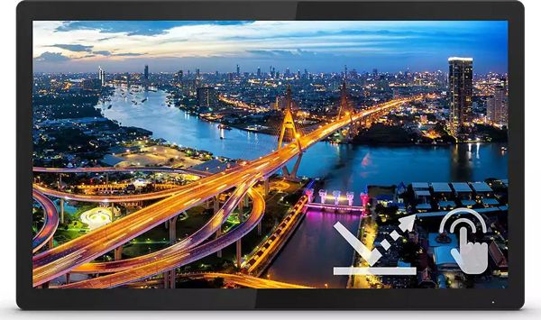 Philips 222B1TFL/00 Οθόνη Αφής 21.5" Full HD Touch Monitor με 10-Point PCT Τεχνολογία