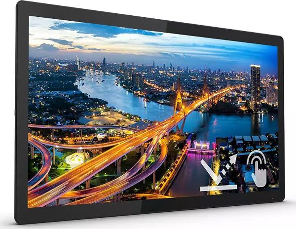 Philips 222B1TFL/00 Οθόνη Αφής 21.5" Full HD Touch Monitor με 10-Point PCT Τεχνολογία