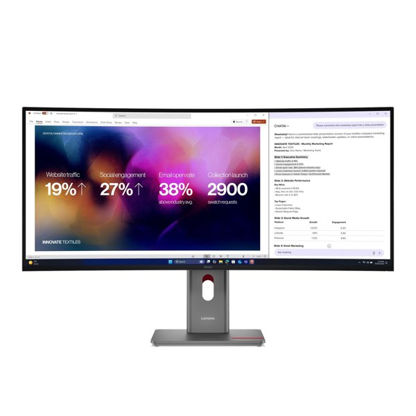 Monitor Lenovo ThinkVision P40wd-40 (64B4ZAT1EU) + kamera MC60