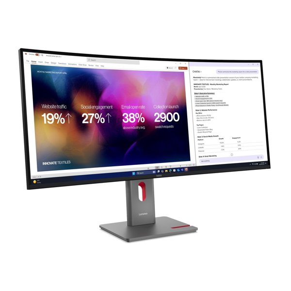 Monitor Lenovo ThinkVision P40wd-40 (64B4ZAT1EU) + kamera MC60