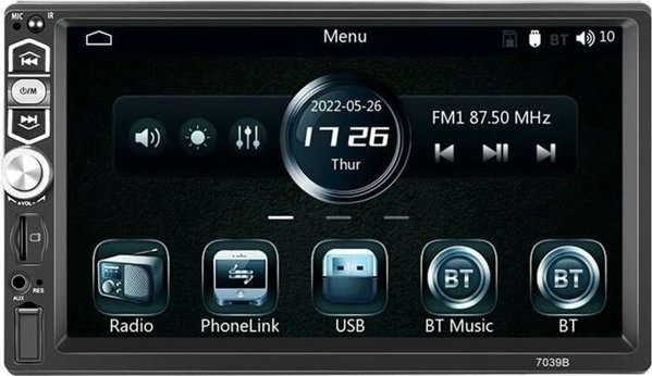 Οθόνη αυτοκινήτου 7.0" Podofo A3061 Carplay&Android Auto, Bluetooth 5.1 Podofo