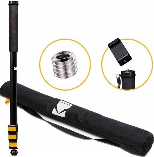 Kodak Μονοπόδι Φωτογραφικής Μηχανής & Smartphone, 182 cm, Επαγγελματικό, 4 Τμημάτων