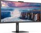 AOC CU34V5CW/BK Οθόνη 34" QHD UltraWide Curved, VA Panel, 21:9, Μαύρη
