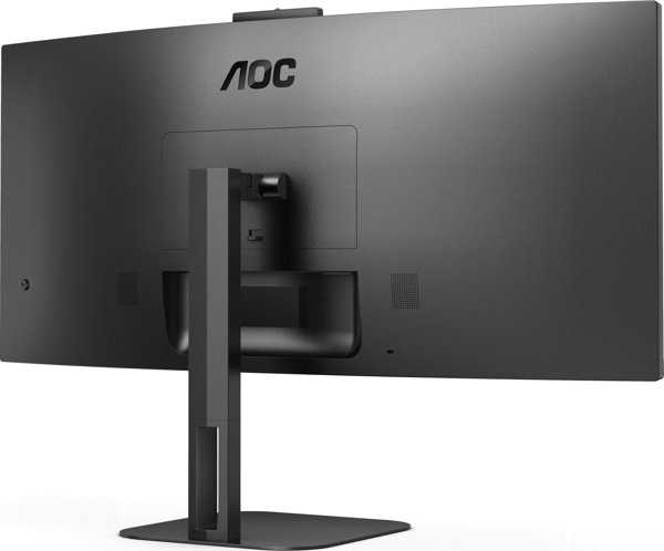 AOC CU34V5CW/BK Οθόνη 34" QHD UltraWide Curved, VA Panel, 21:9, Μαύρη