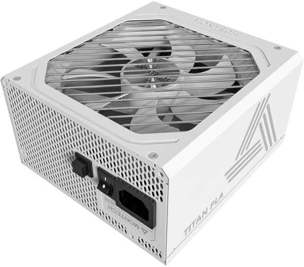 Montech Titan PLA 850W - 80 PLUS & Cybenetics Platinum, modular, PCIe 5.1 - 850 Watt, weiß