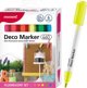 Μαρκαδόροι Ακρυλικοί Διακοσμητικοί Deco Marker B 460 6 Χρώματα Φωσφορίζοντα Monami