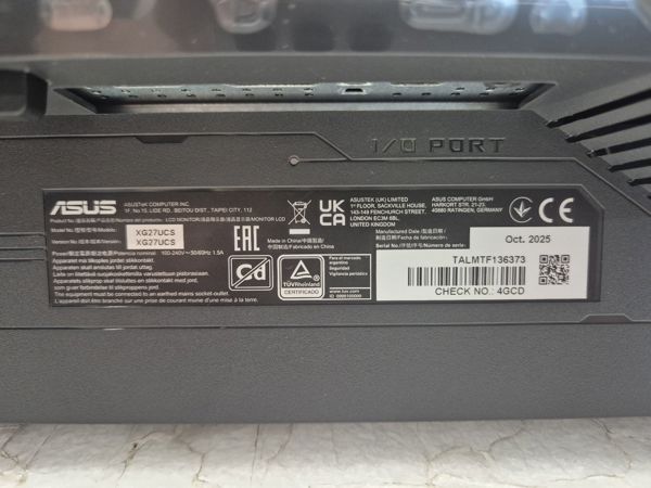 Monitor Asus ROG Strix XG27UCS (90LM09S0-B01170) [outlet]