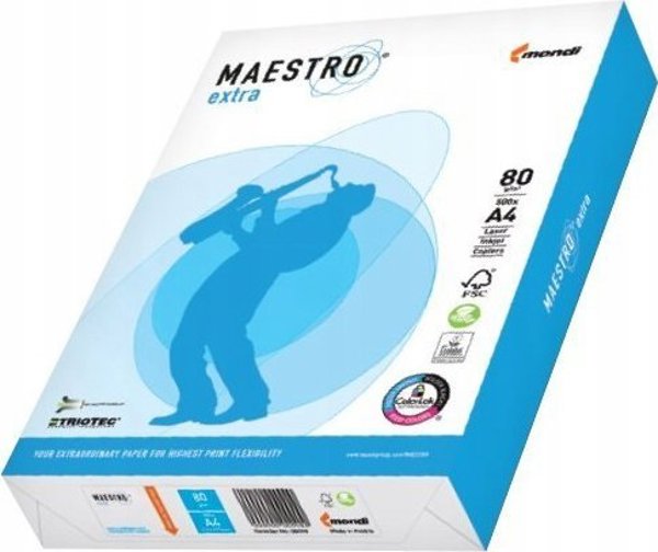 Mondi Papier ksero Mondi Maestro Standard Plus | A4 | 80g | 500 arkuszy | Klasa B