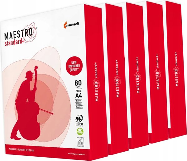 Mondi Papier ksero Mondi Maestro Standard Plus | A4 | 80g | 500 arkuszy | Klasa B